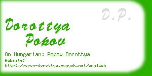 dorottya popov business card